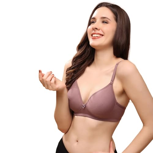 Image of Floret Women's Convertible-Straps T-Shirt Bra Lightly Padded & Non-Wired Medium Coverage Bra