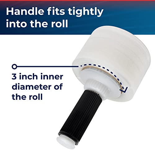 Idl Packaging 3" Stretch Wrap Mini Roll, 700 Feet, 120 Gauge (Pack Of 2) With A Plastic Handle Included – Industrial Grade Clear Plastic Wrap – Improved Protection For Packing, Moving, Or Office #TOP6
