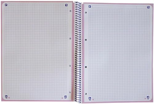 Oxford A4 European Book 1, kariert, 160 Seiten mit farbigen Rändern, Touch Hardcover, mit Whiteboard, pastell lila