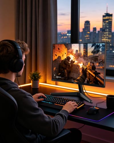 KOORUI 24 Zoll Gaming Monitor 170Hz, FHD Bildschirm Adaptive Sync HDMI 1.4 – Ansicht 6
