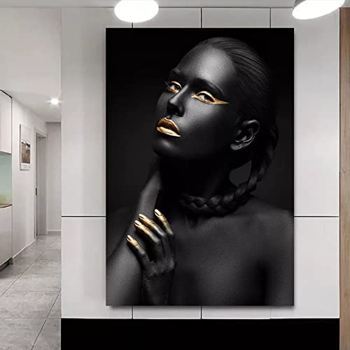 Decoration salon tableau decoration murale chambre avec poster art femme style nordique