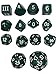 Impact! Miniatures Green - 14 Unusual DCC Dice Set Approved for Use with Dungeon Crawl Classics
