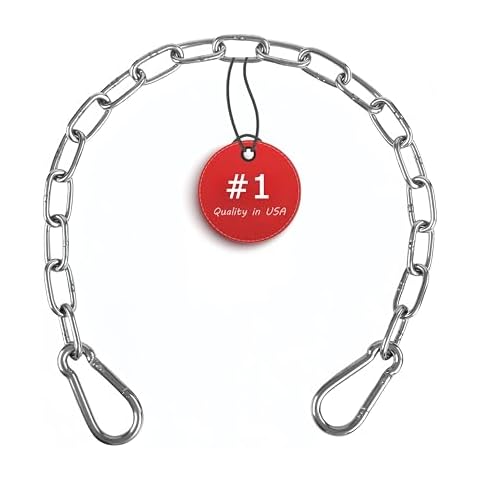 ZRruowin Heavy Duty Chain 440LB 40" Chains for Heavy Bag, Hammock, Swing, Outdoor Indoor Use, Rust-Resistant Secure Hanging Cover