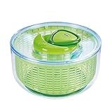 ZYLISS Easy Spin Salad Spinner, Large, Green, BPA Free