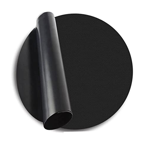 ibasenice Grill Mats BBQ 40cm Round Barbecue Pad Nonstick Cooking Mats for BBQ Grill Accessories