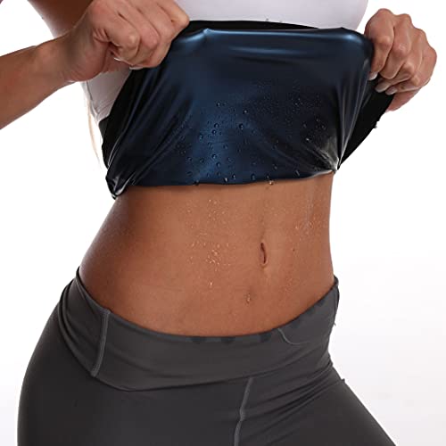 Bakerdani Women Men Sauna Waist Belt Hot Sweat Body Shaper, Waist Trainer Sauna Belt, Workout Waist Cincher