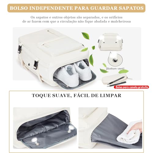 Mochila de viagem grande, bagagem de mão, mochila impermeável para fazer trilha e esportes ao ar liv
