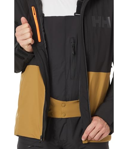 Image of Helly Hansen Powderface Jacket Men's Waterproof Insulated Ski Jacket, Breathable Hooded Snow Shell for Winter Mountain Sports
