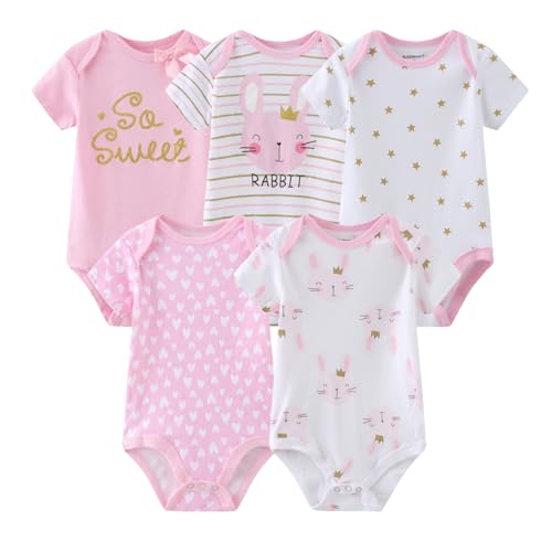 Image of MAMIMAKA Newborn Layette Gift Set Bodysuits Pants for Baby Girl and Boy 24 Piece 100% Cotton Essentials and Accessories
