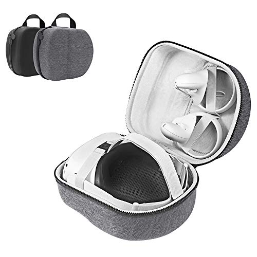 LOVEDAY Hard Travel Case for Oculus Quest 2 VR Gaming Headset Controllers Accessories Waterproof Carring Case (Gray) LOVEDAY Hard Travel Case for Oculus Quest 2 VR Gaming Headset Controllers Accessories Waterproof Carring Case (Gray)