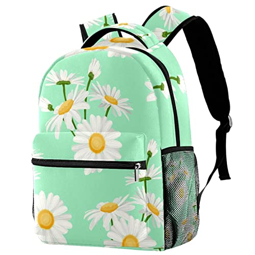 Mochila para ordenador resistente de flores con acabados reforzados
