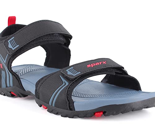 Image of Sparx Men's Sandal, Black Bluish Grey, 6 UK