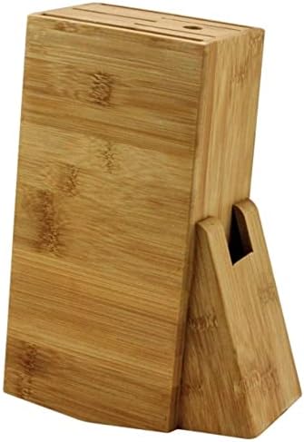 Porta facas em bambu natural suporte para facas