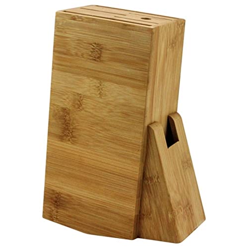 Porta facas em bambu natural suporte para facas