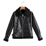 ★【Mode】: Diese Damenjacke ist ein sehr cooler und moderner Rockartikel, sehr geeignet für Pendler oder Fahrer, die auf der Straße bleiben. Kombiniere es mit Jeans für einen auffälligen Look.