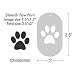 Stencil- Paw Print, 1.5x1.5 Image Size on 3.5x2 Border, Size 1