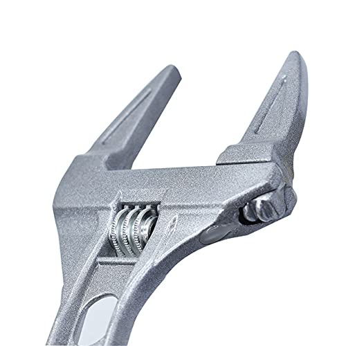 Adjustable Wrench 6 - 68Mm 8-Inch Short Shank Large Openings Wide Jaw Ultra-Thin Wrench Lightweight Aluminum Alloy Repair Tools Fits For Bathroom Washbasin Tube Nut #TOP3
