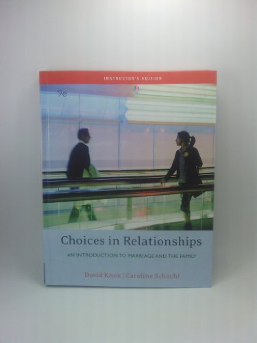 CHOICES IN RELATIONSHIPS [Hardcover] 049509952X Book Cover