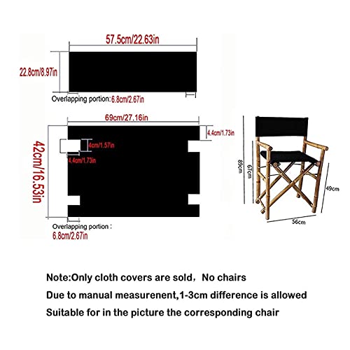 Rxjyt Replacement Cover Canvas Bamboo Director Chair Canvas Replacement Cover Canvas Covers For Bamboo Directors Chairs Director Chair Replacement Canvas Foldable Director's Chair Replacement Cover #TOP1