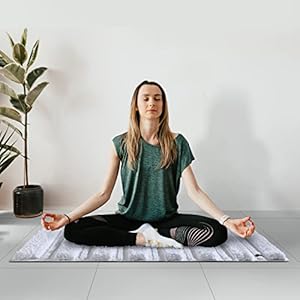 SPREAD SPAIN® 100% Cotton Resort Bathmat Super Absorbent Bathrug, Floor Mats, Non-Slip, Rug for Home, Kitchen and Bathroom, 40x60 cm - White