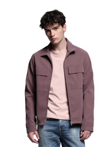 Image of JACK & JONES Men's Polyester Standard Length A-Line Coat