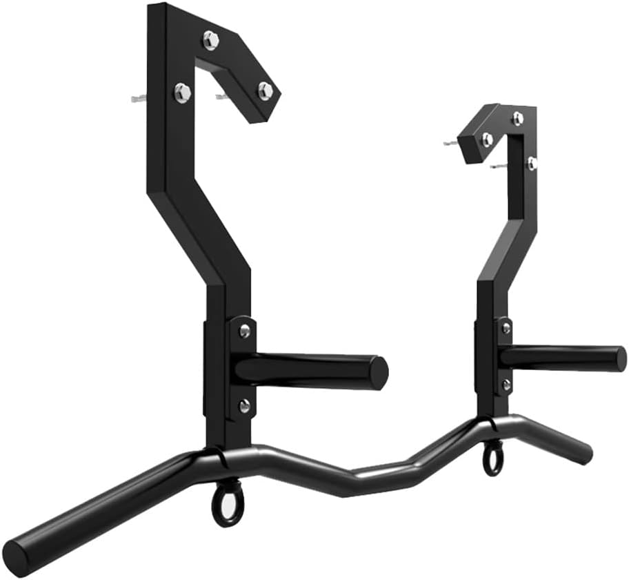 Steel Wall Mounted Pull-up bar with 4 Handles, Home Gym Upper Body Arm Strength Training Core Training Horizontal Bar (Size : Style 1)