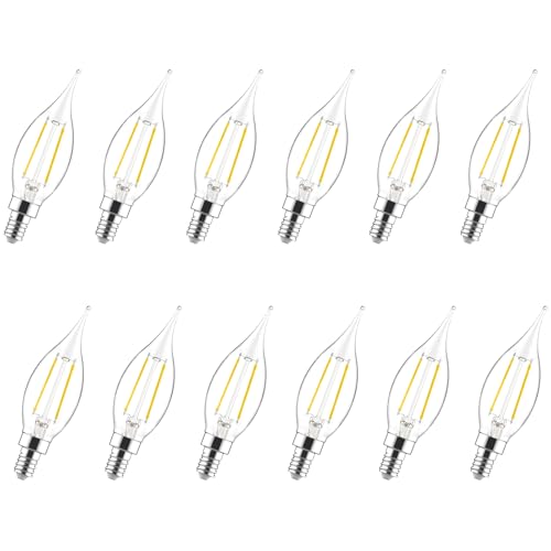 Sengled Candelabra Light Bulbs E12 LED Dimmable 40W Equivalent 5000K Daylight 12 Pack