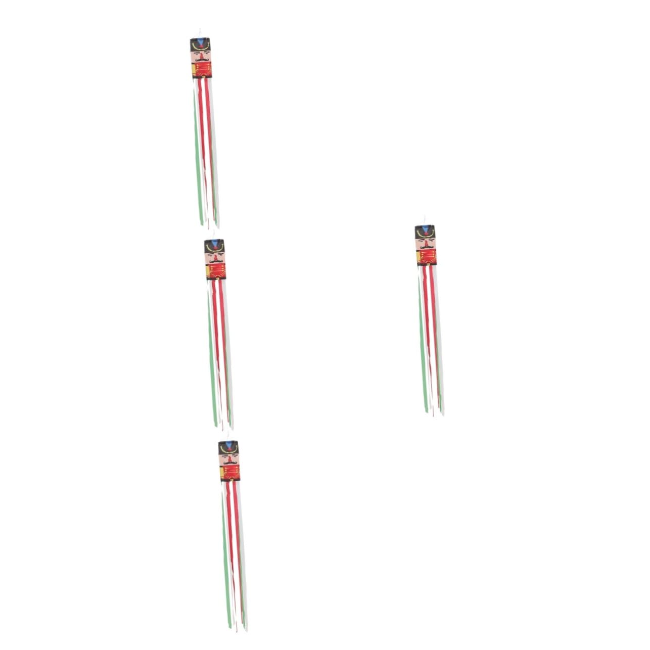 Casse-noisette manche à air de jardin de Noël pour animer vos fêtes et égayer votre entrée, 4pcs