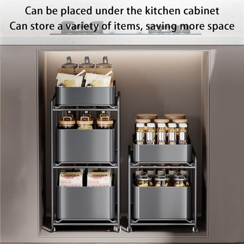 Organizador para debajo del fregadero metálico: cocina y baño en perfecto orden diario 7