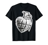 Tatouage cœur Grenade à Main T-Shirt
