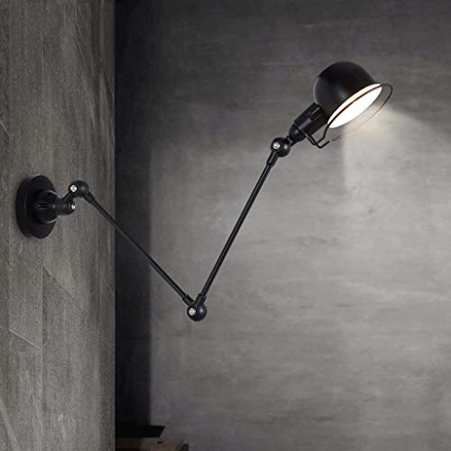 Flexo de pared extensible negro para solucionar la falta de espacio en la mesita