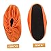 Kisangel Bowling Shoe Covers Reusable Lint Fabric Enhanced Grip Non-Slip Washable 2-Pair Set for Indoor Use for Bowling Accessories