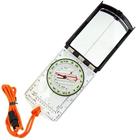 Sun Company ProSight Sighting Map Compass with Adjustable Declination - Lightweight Orienteering Baseplate Compass for Hiking, Backpacking, and Survival Navigation | Professional Grade Compass