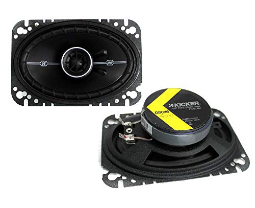 Kicker DSC46 (41DSC46) 4" x 6" D-Series Coaxial 2-Way Car Speakers with 1/2"