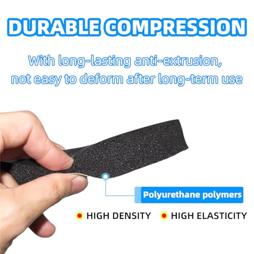 Image of 6.5 Speaker Foam Rings, Car Speaker Foam Enhancer 2 Pack, Self Adhesive Foam Baffles for 6.5 inch Car Audio, Sound Deadening for Door Speakers & DIY Subwoofer Enclosure Bass Upgrade