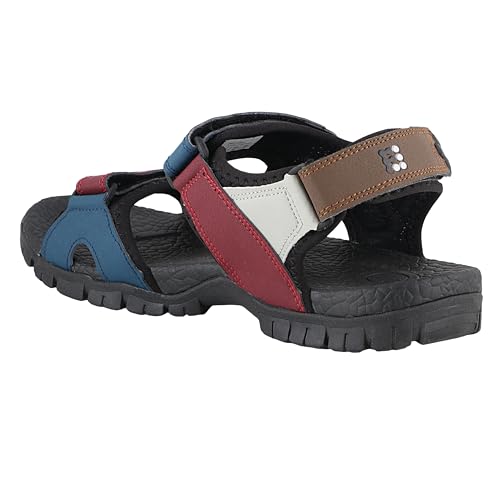 Image of FUEL Sandals & Floaters for Mens & Boys Comfortable & Lightweight Dailywear, Anti-Skid Flexible & Breathable for Running, Walking Stylish Casual Sandal for Outdoor Footwear For Gents (Rambo-01)