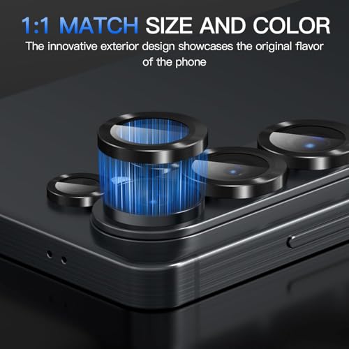 Image of OpenTech Premium Camera Lens Protector For Samsung Galaxy S26 Ultra (Black) - 9H Tempered Glass, Military-Grade Anti-Scratch, Case-Friendly, Easy Install Frame