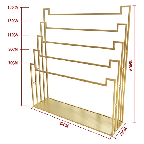 Floor Standing Scarf Display Stand, Metal Freestanding Scarf Holder Organizer, Towel Rack For Commercial Clothing Retail Store Sheets Belt Suit Pants Hanging Rack Freestanding Closet Organizer #TOP1