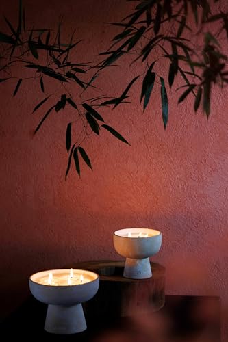 BLUEME-Romance-Oakmoss-Sandalwood-5-Wick-Refillable-Wellness-Candle-Contains-Essential-Oil-Sustainable-Hand-Finished-Hand-Poured-Premium-Luxury-Ceramic-Natural-Cotton-Wick-Soy-Wax-Blend BLUEME Romance Oakmoss Sandalwood 5 Wick Refillable Wellness Candle Contains Essential Oil Sustainable Hand Finished Hand Poured Premium Luxury Ceramic Natural Cotton Wick Soy Wax Blend