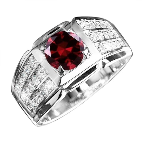 1CT Gemstone Men Ring with 0.5 cttw Real Diamond for Men in 10K 14K 18K Solid Gold Promise Rings (I2-I3 Clarity)2