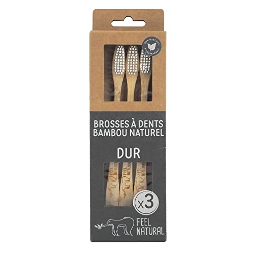 FEEL NATURAL Set de 3 Brosses à Dents Dur 858737 Cover