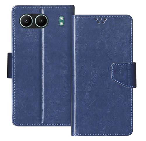 Image of SBMS Flip Cover for OnePlus Nord 4 5G Back Cover Case with Magnatic Closure | Inbuilt Stand | Card & Money Pocket (Blue)