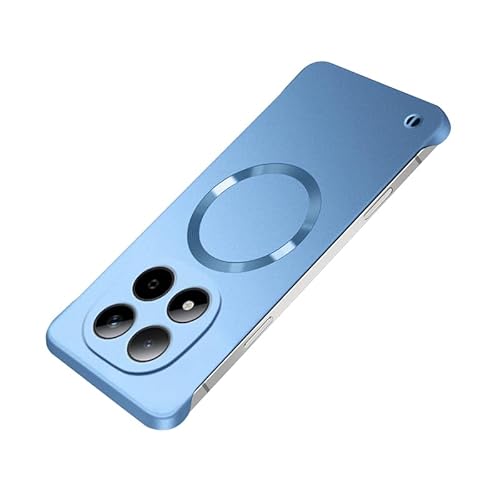 LUNBER-ARMOR�EFor Redmi Note 15Pro+ �P�[�X �P�[�X/�J�o�[ Qi�[�d �w�ʃ}�b�g �X�g���b�v�� For ���b�h�~�[ �m�[�g15 �v�� (�u���[)