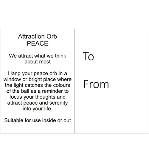 Attraction Orb - Peace Glass Ornament - Handcrafted Keepsake for Tranquility & Serenity, Unique Gift for Calmness & Positive Energy - Image 3