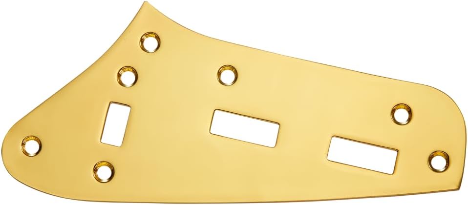 Dopro Guitar Control Plate Kit Upper Control Plate Lower Control Plate and Pickup Selector Switch Plate for Jaguar Guitars Black
