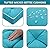 Blytieor Outdoor 3 piece Wicker Chair Cushion Set, 1 Loveseat Wicker Settee Cushion & 2 U-Shape Cushion for Patio Bench All Weather