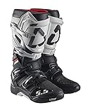 Shoes Leatt GPX 5.5 FlexLock Motocross Stiefel Schwarz/Weiß 45.5