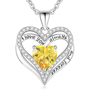 S925 Sterling Silver Necklace for Women, Wife Jewelry Rose Gold, Mom Birthday Valentines Mothers Day Gifts, Girlfriend Necklaces, Daughter Heart Jewel, Anniversary for Her