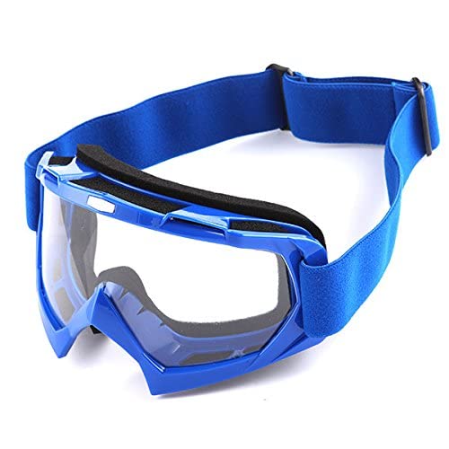 1Storm Motocross Adult Helmet Downhill Mountain Bike Helmet Bmx Mx Atv Dirt Bike Storm Style Hf803; Storm Blue + Goggles + Skeleton Blue Glove Bundle #TOP3