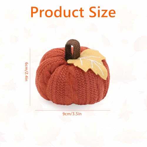 Autumn Pumpkin Decoration Knit Pumpkin Ornament Thanksgiving Table Centerpieces Halloween Decor Fall Festival Decor for Autumn Halloween Thanksgiving Harvest Party A8ZZJSNG